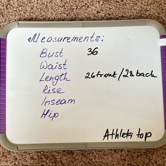 Athleta purple long sleeve tee w/slits on sides - Picture 7 of 7